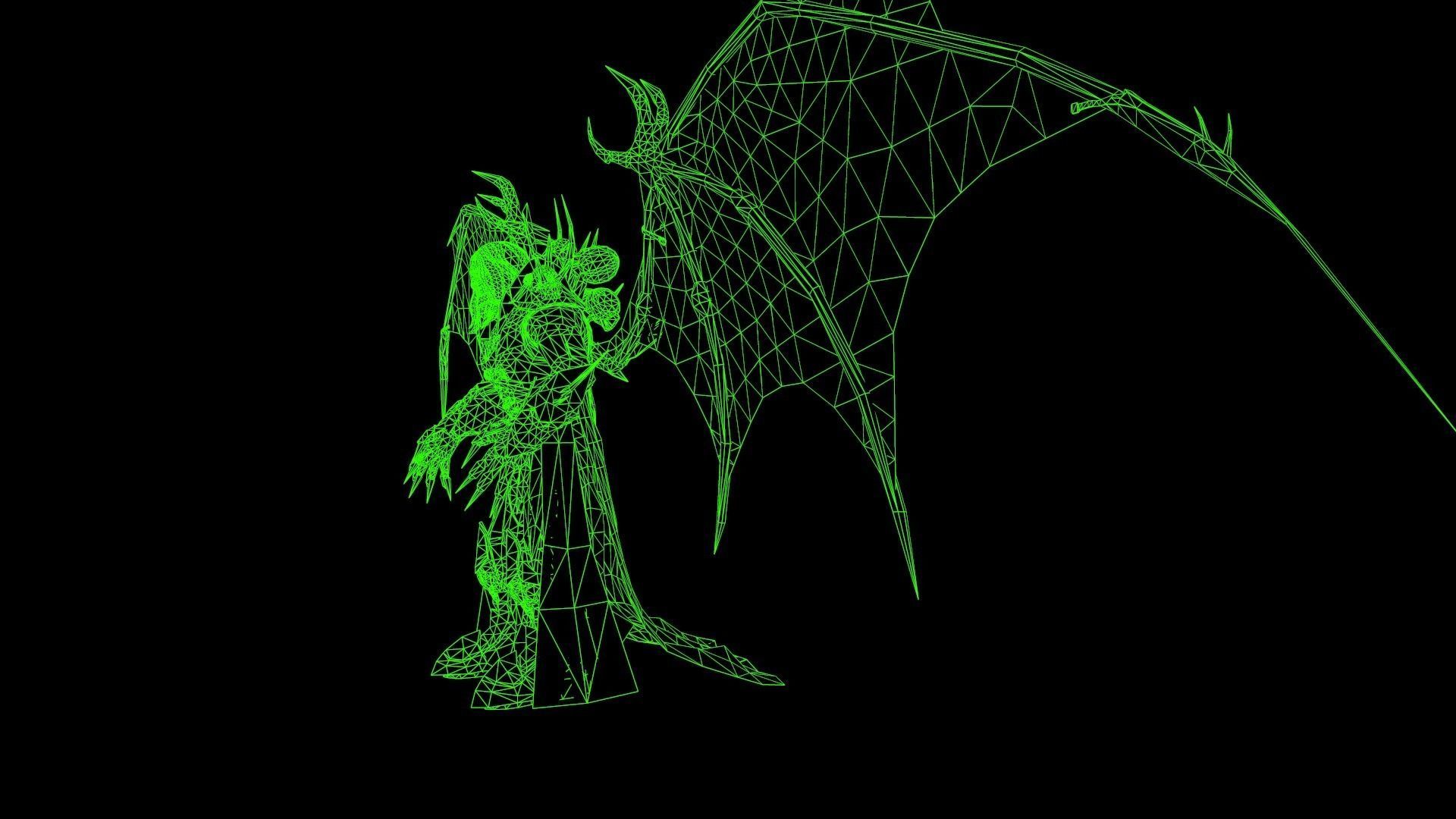 Old Vampire Low-poly 3D model_6