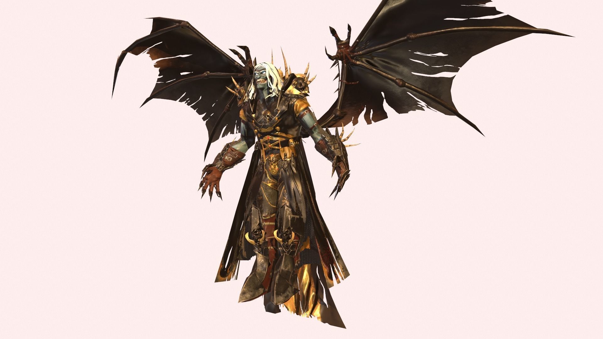 Old Vampire Low-poly 3D model_15