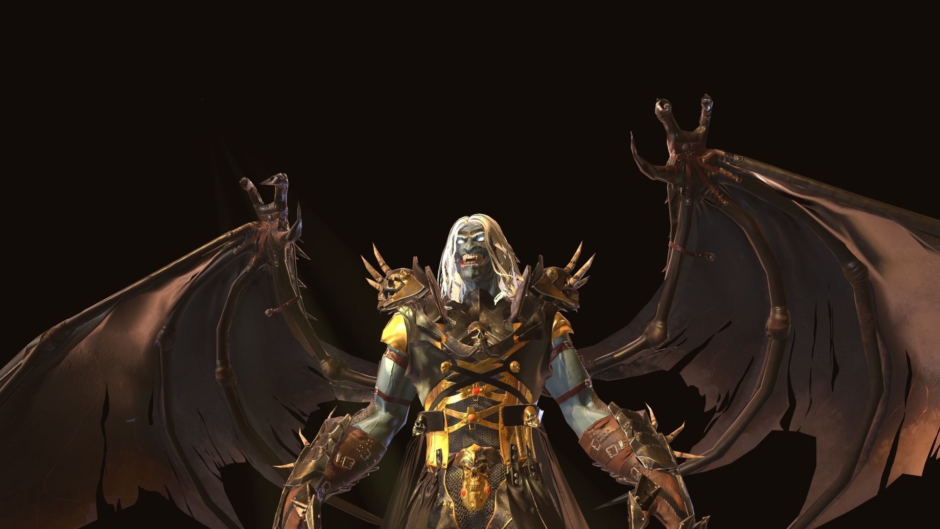 Old Vampire Low-poly 3D model_11