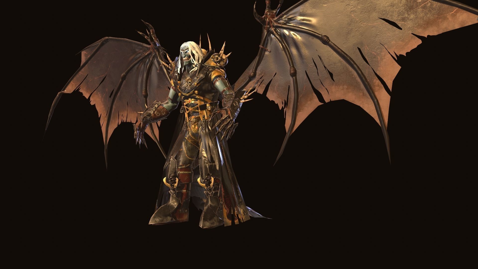 Old Vampire Low-poly 3D model_4