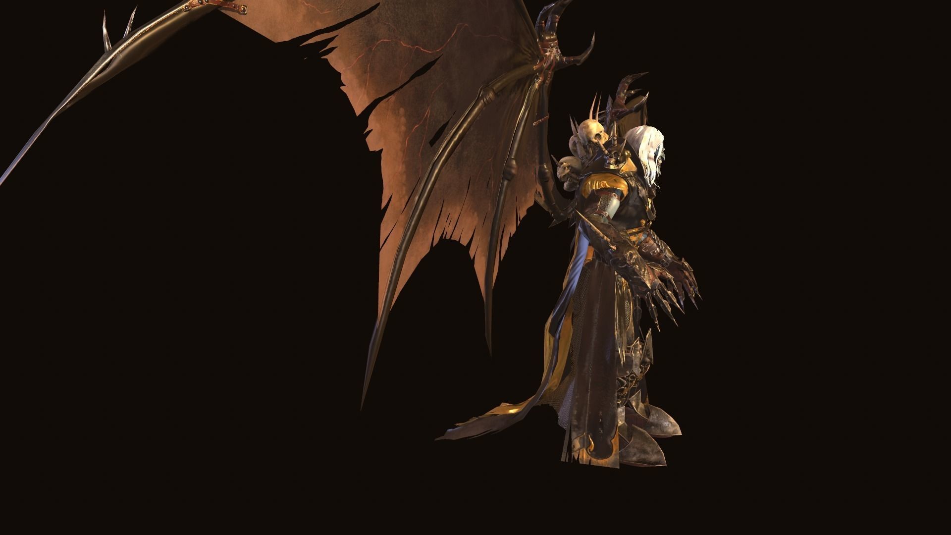 Old Vampire Low-poly 3D model_14