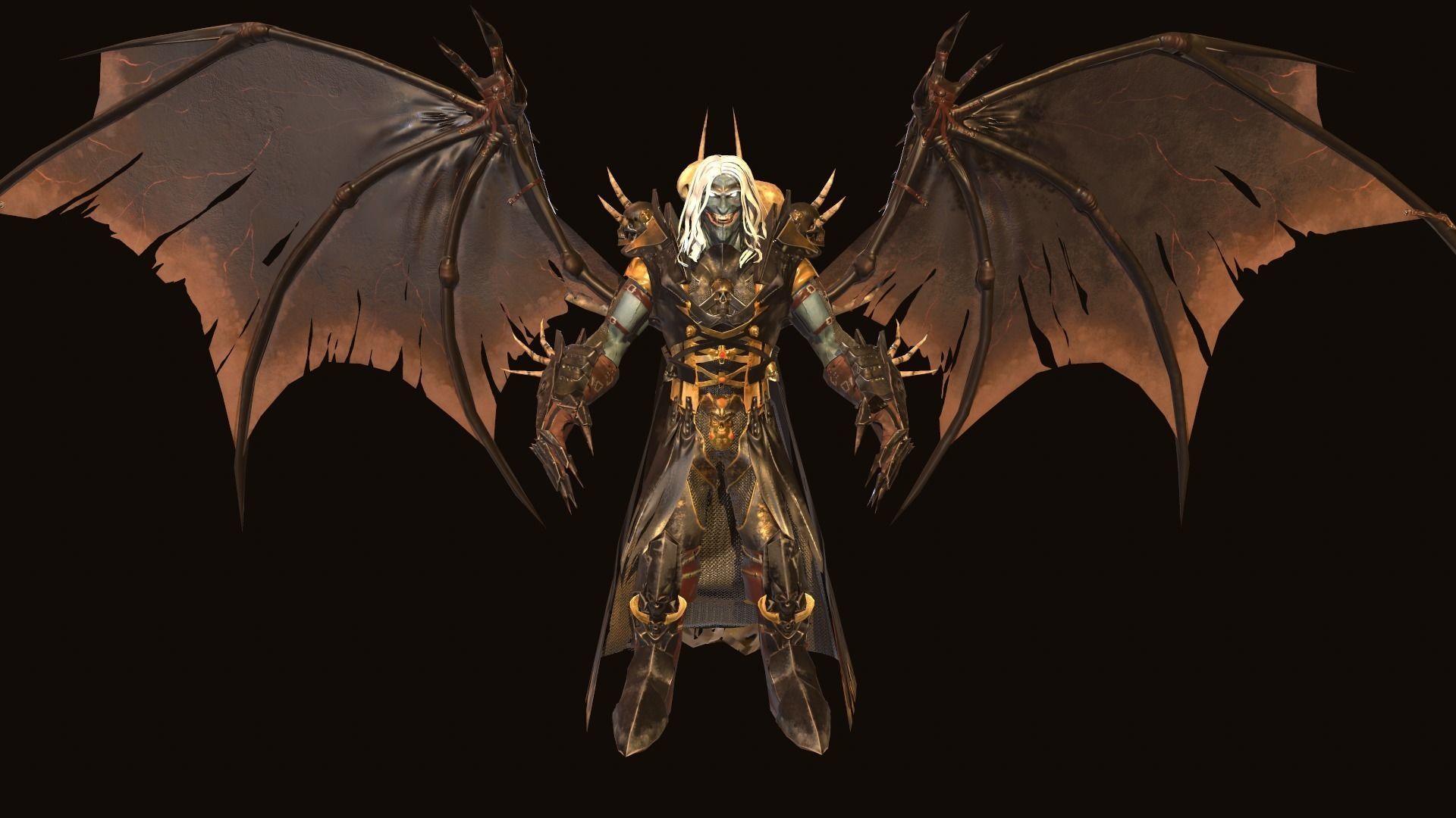 Old Vampire Low-poly 3D model_16