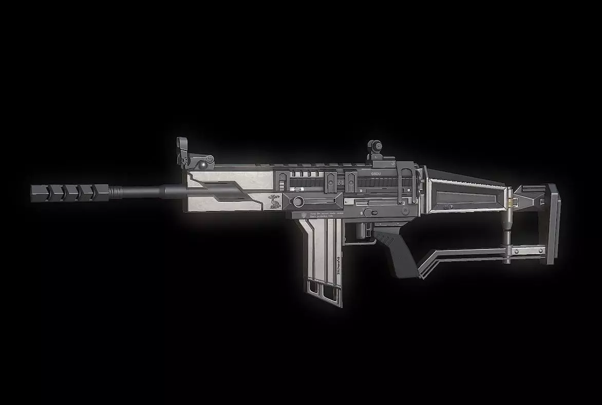 Rosefinch SCAR Model Low-poly 3D model_0