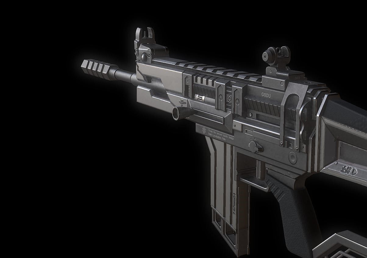 Rosefinch SCAR Model Low-poly 3D model_4