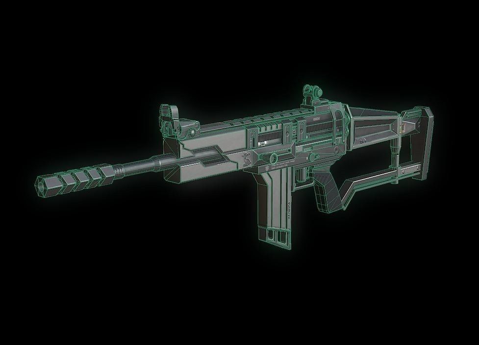 Rosefinch SCAR Model Low-poly 3D model_3