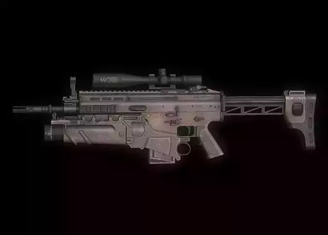 SCAR H Model sniper rifle