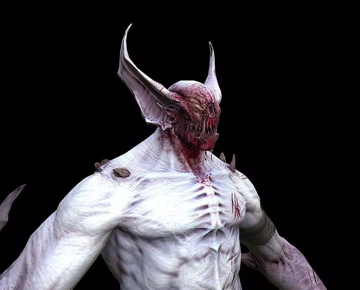 vampire model demon creature Low-poly 3D model
