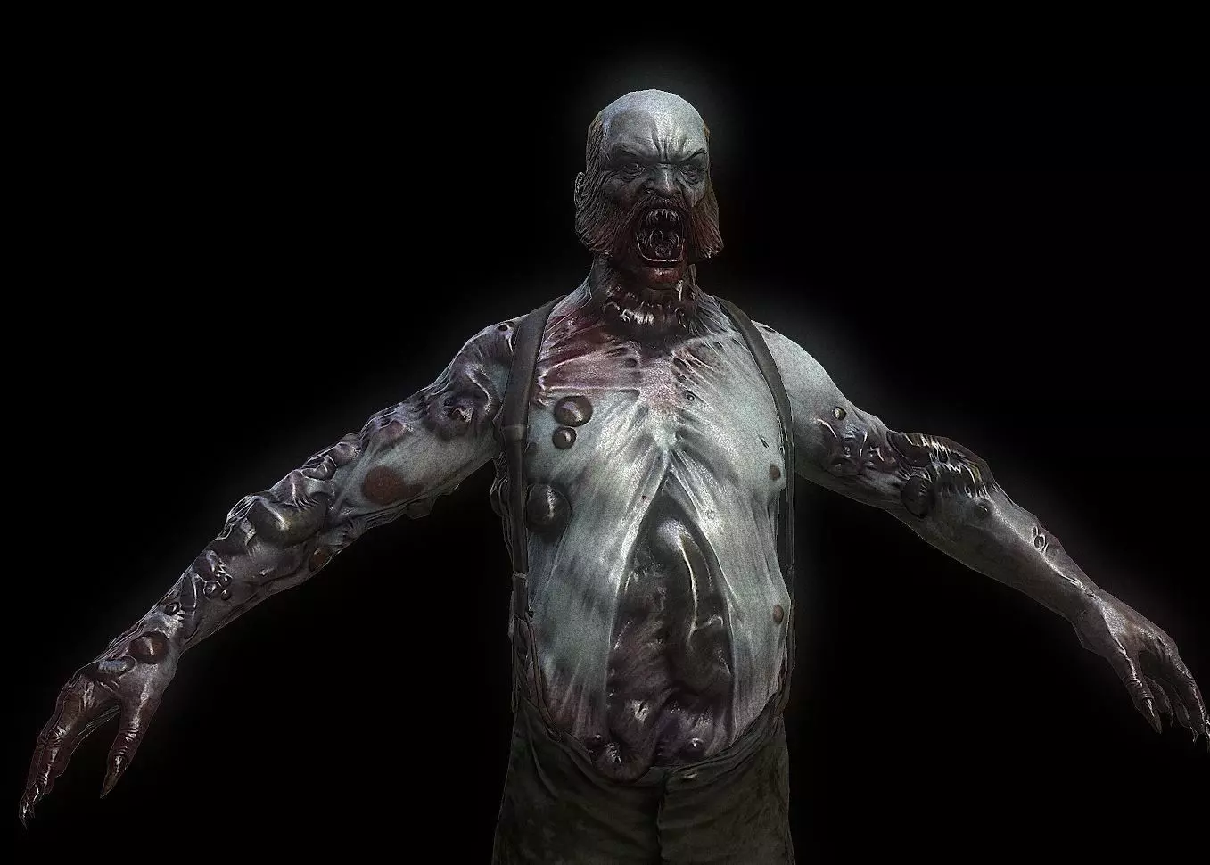 zombie model Low-poly 3D model