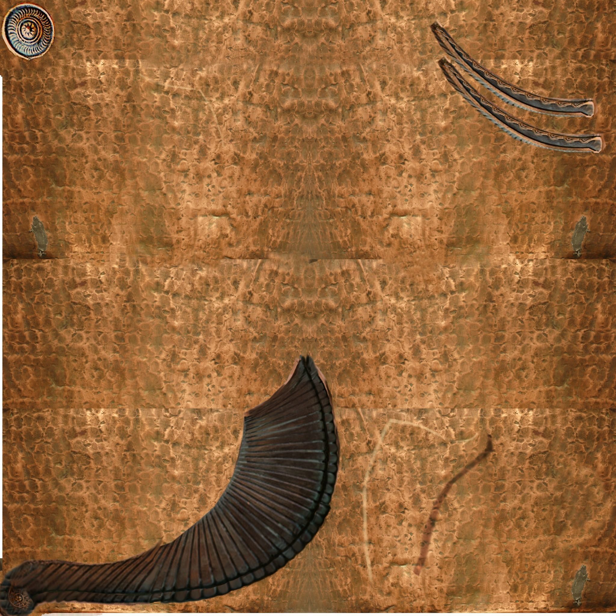 Greek helmet Low-poly 3D model_18