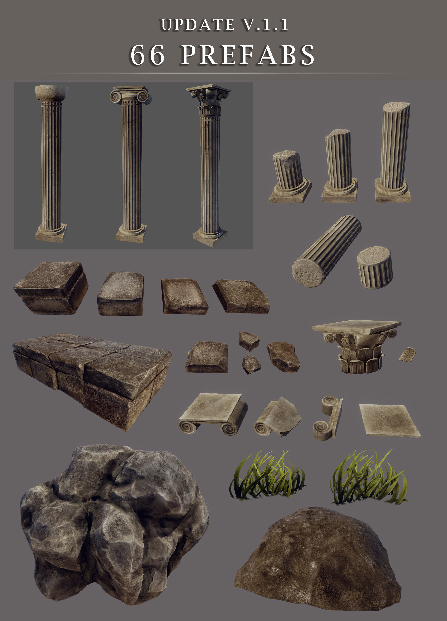 Classic Columns Free low-poly 3D model_24