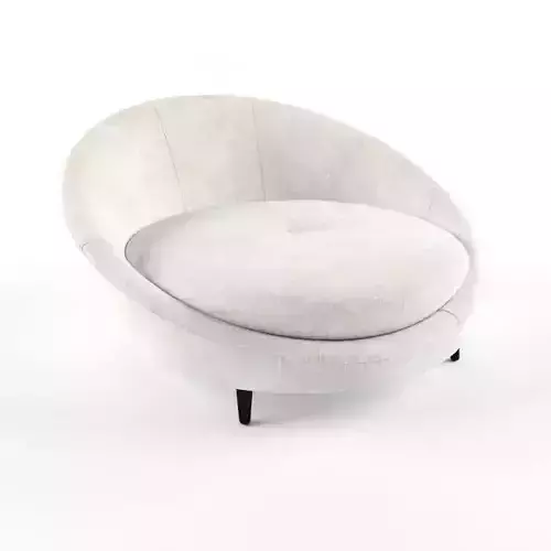 Mid-Century UFO Lounge Chair by Milo Baughman 3D print model