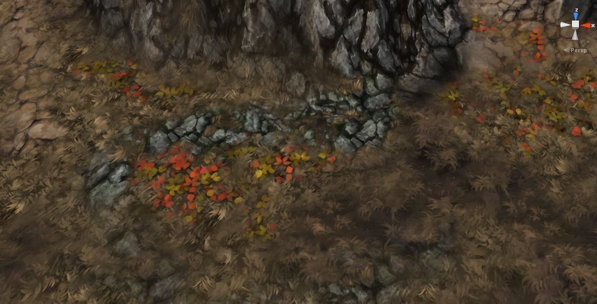 Painted Tiles - Sleeping Forest Free low-poly 3D model_23