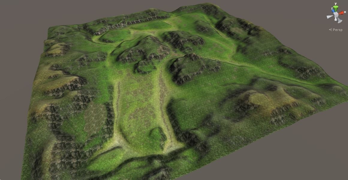 Painted Tiles - Sleeping Forest Free low-poly 3D model_17