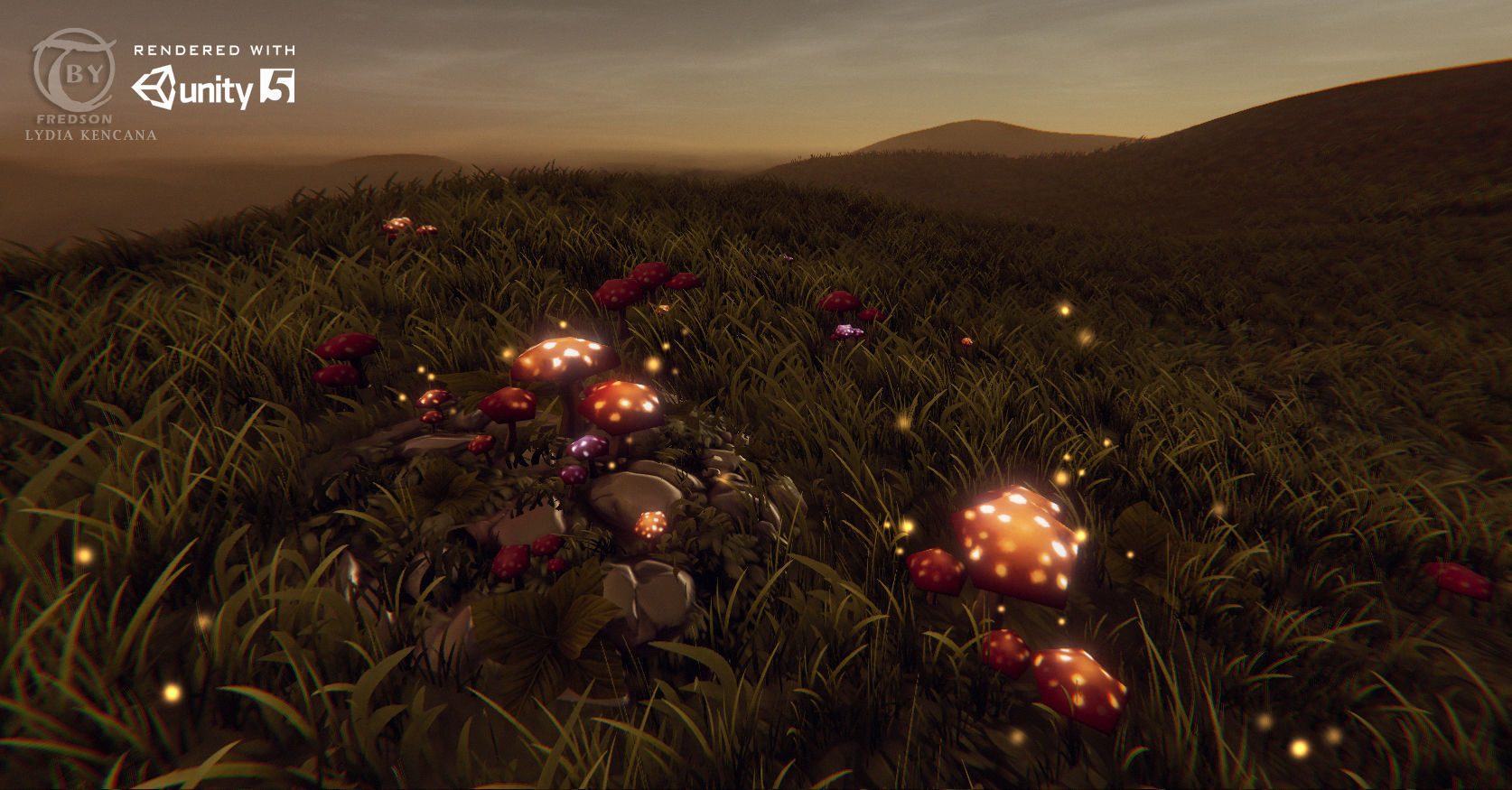 Painted Tiles - Sleeping Forest Free low-poly 3D model_4