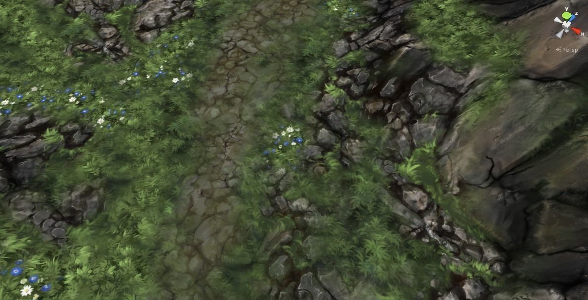 Painted Tiles - Sleeping Forest Free low-poly 3D model_19