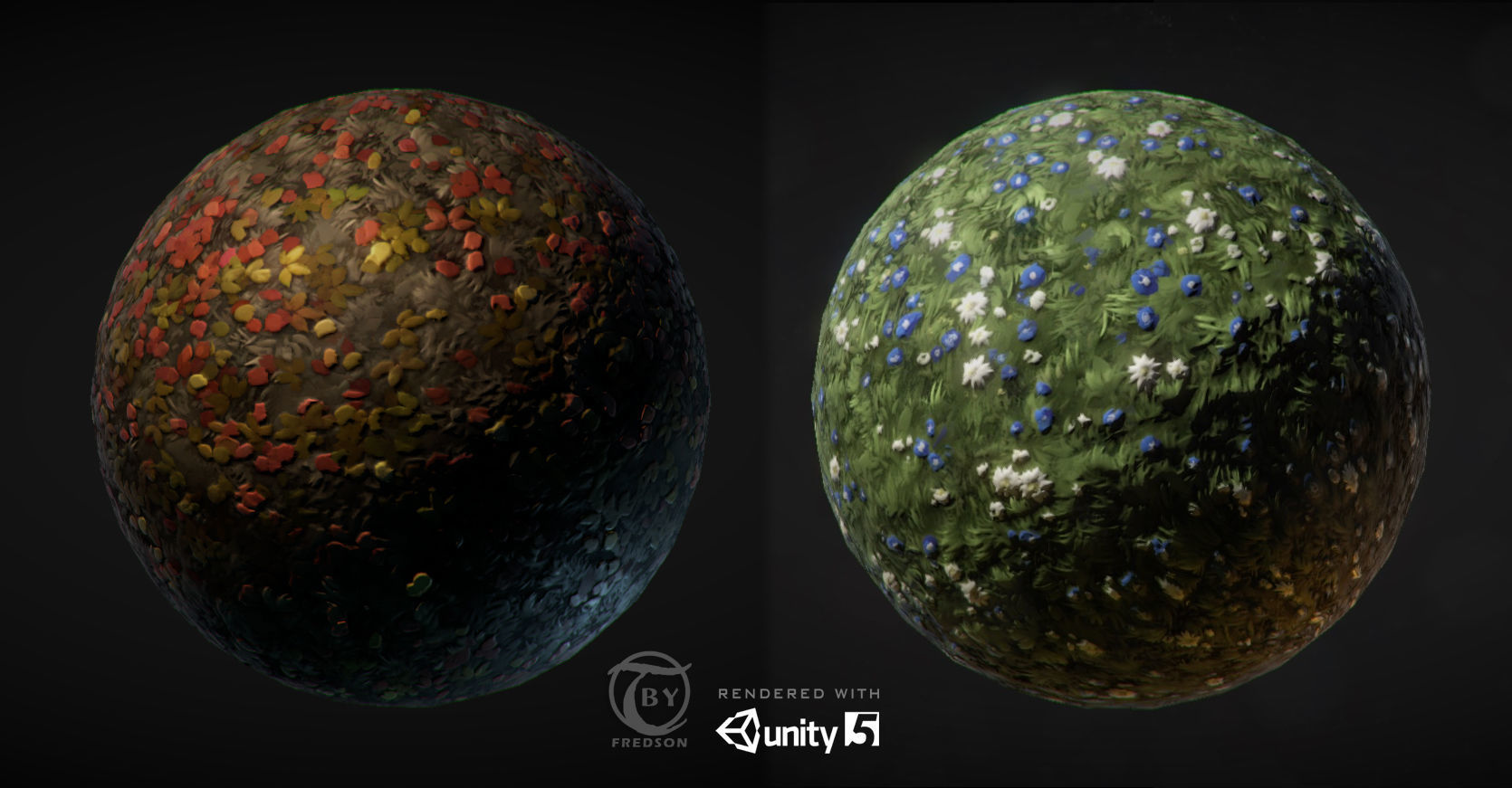 Painted Tiles - Sleeping Forest Free low-poly 3D model_9