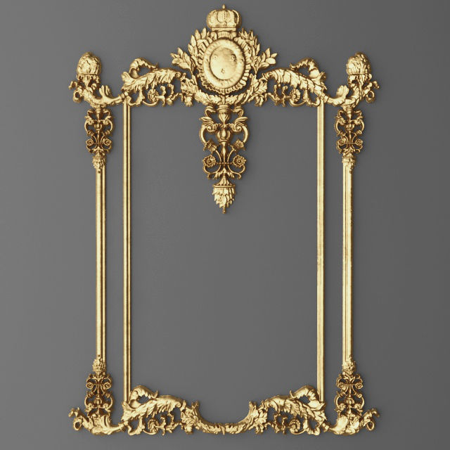 Collection stucco molding frame 3D model_8