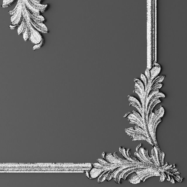 Collection stucco molding frame 3D model_11