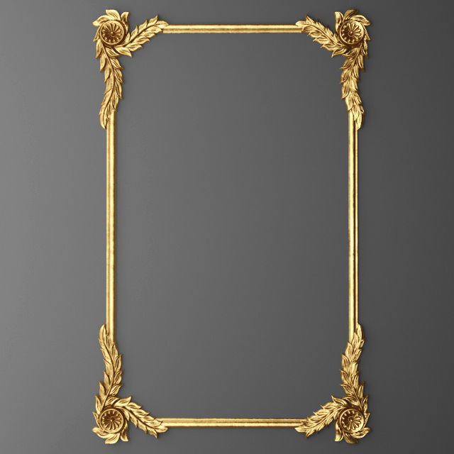 Collection stucco molding frame 3D model_7