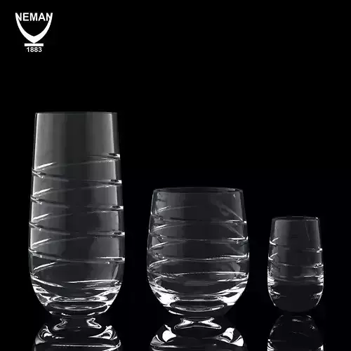 Set 8560-2 tumbler Low-poly 3D model