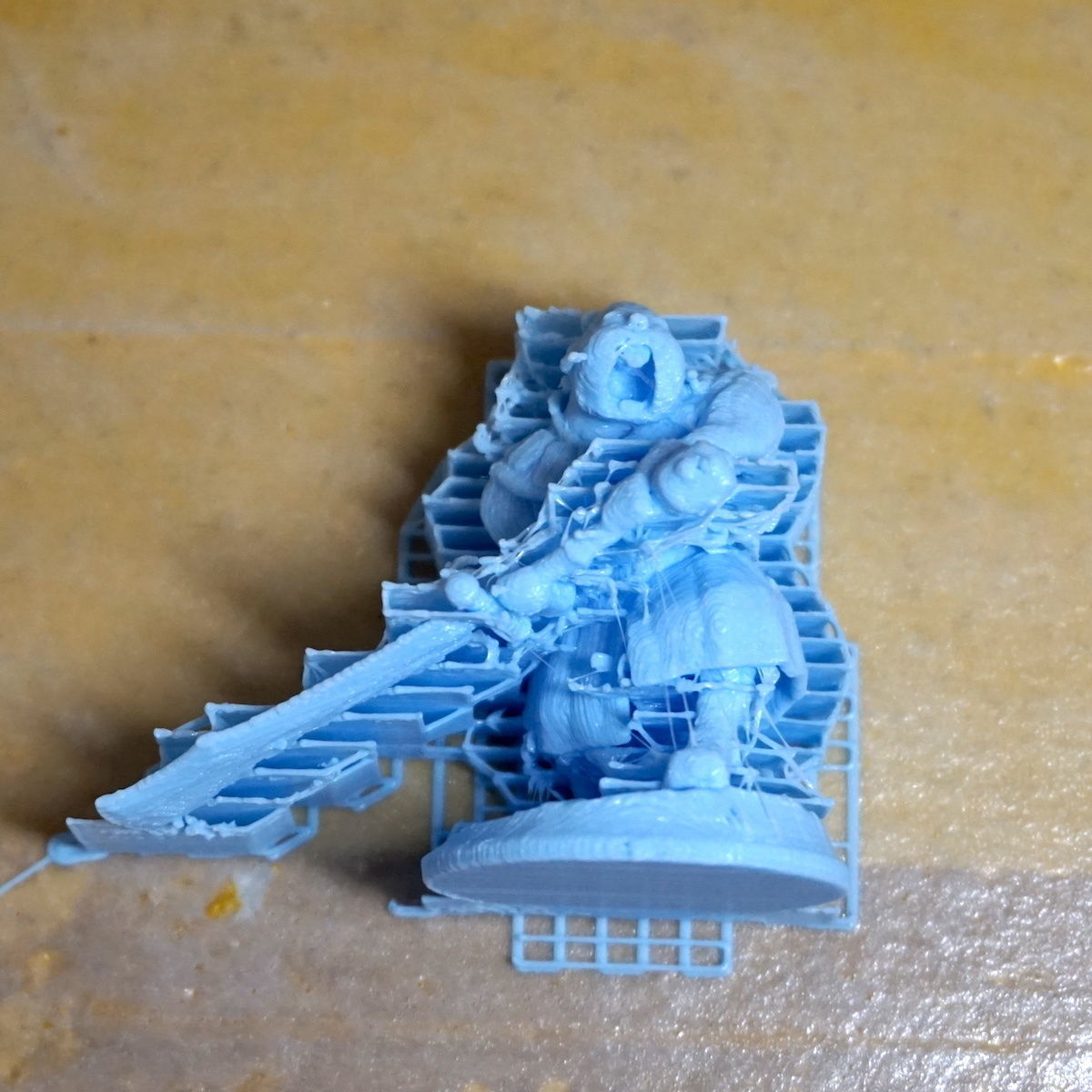 Gregario the Half Hamster Warrior 3D print model_9