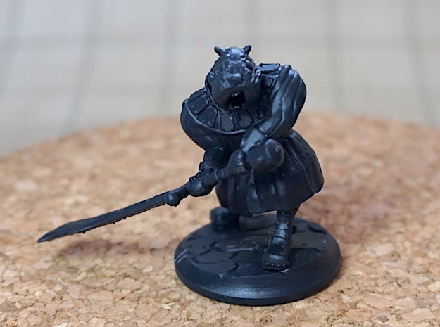 Gregario the Half Hamster Warrior 3D print model_4