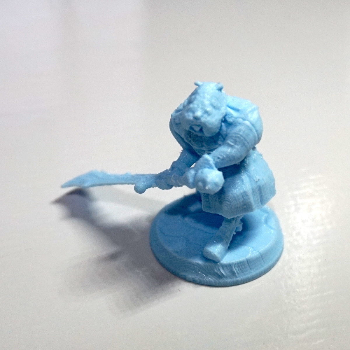Gregario the Half Hamster Warrior 3D print model_10