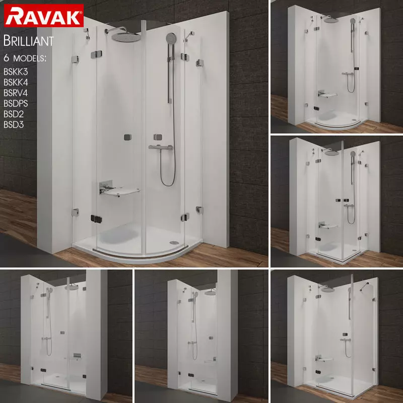 Shower room RAVAK Brilliant 3D model