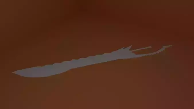 Sword Black gold saw black white