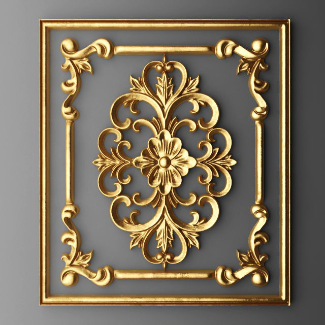 Collection stucco molding frame 2 3D model_11