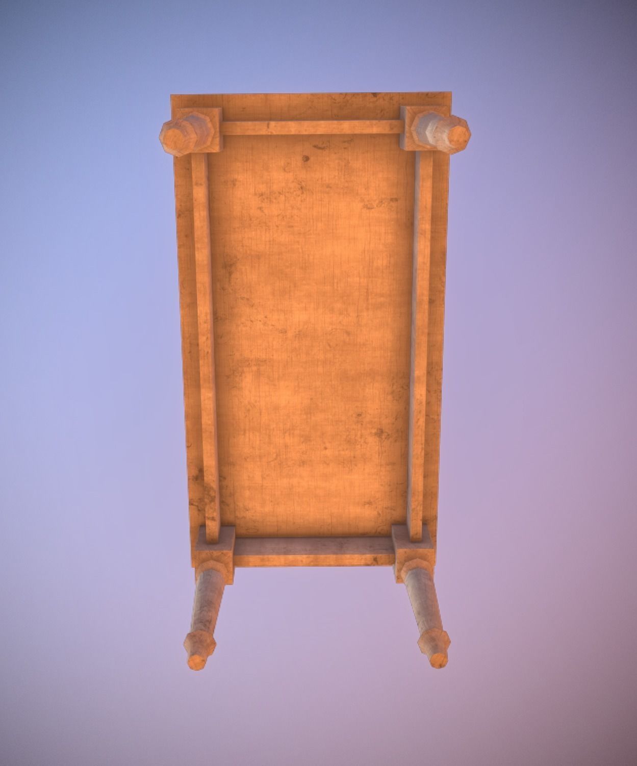 Antique Table low-poly game ready Low-poly 3D model_2