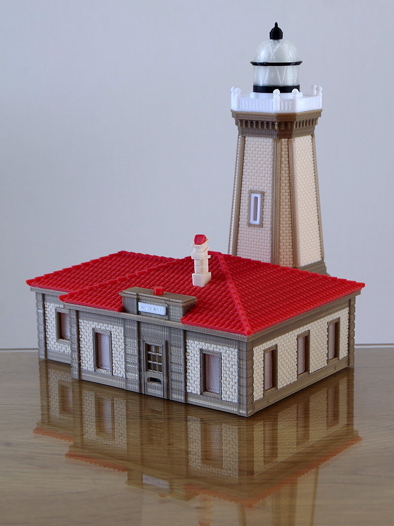 Spain Aviles Lighthouse - 3D Printed Table Lamp 3D print model_5