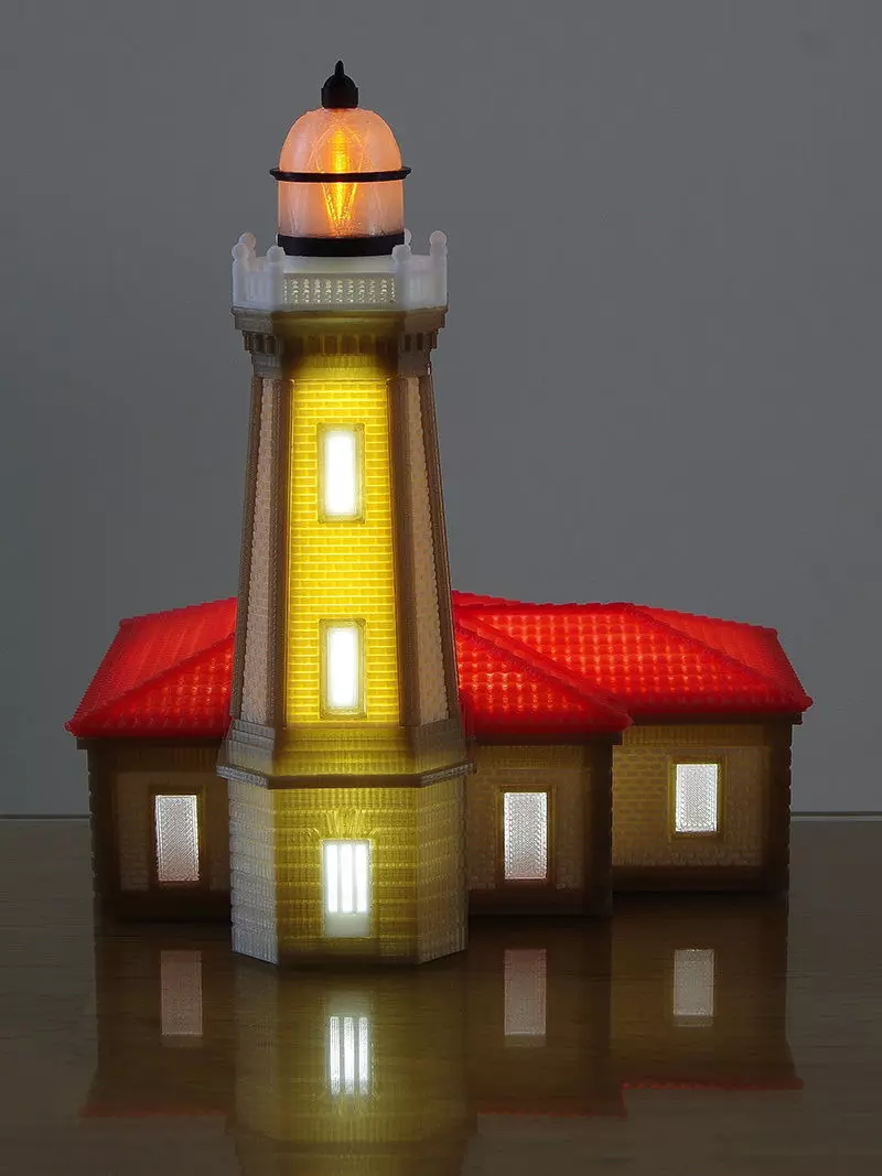 Spain Aviles Lighthouse - 3D Printed Table Lamp 3D print model_0