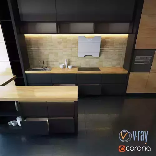 Kitchen Furniture XV 3D model