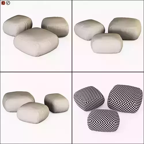 Pouf Bonaldo Kernel 3D model