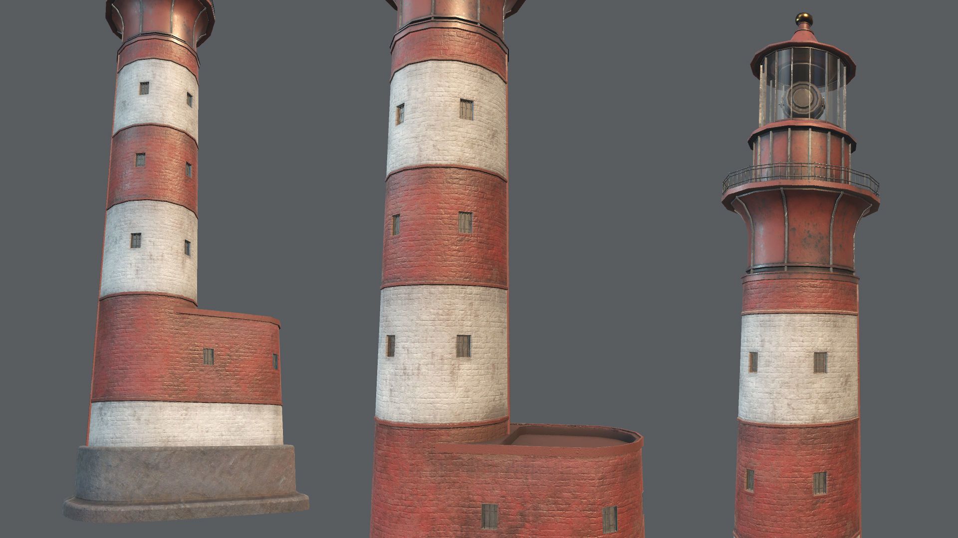 Lighthouse PBR Low-poly 3D model_1