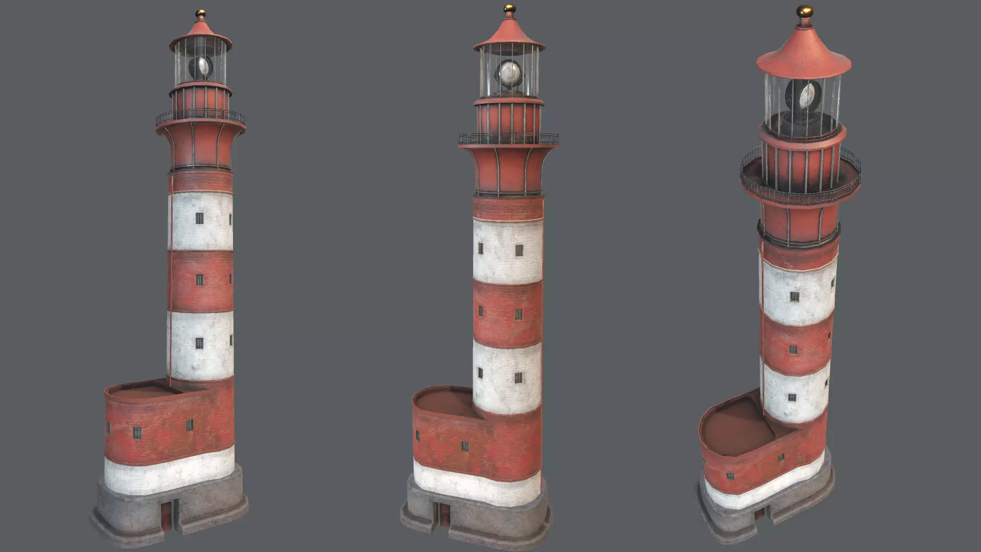 Lighthouse PBR Low-poly 3D model_0