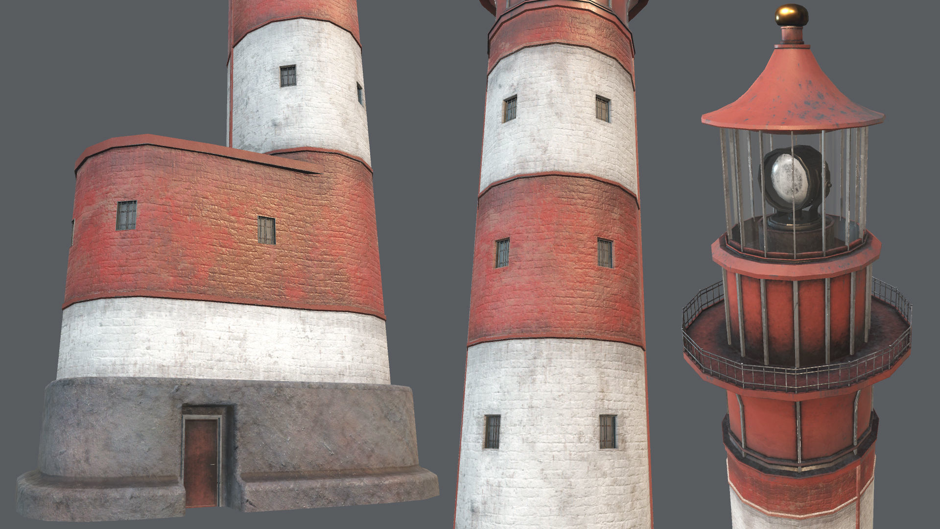 Lighthouse PBR Low-poly 3D model_2
