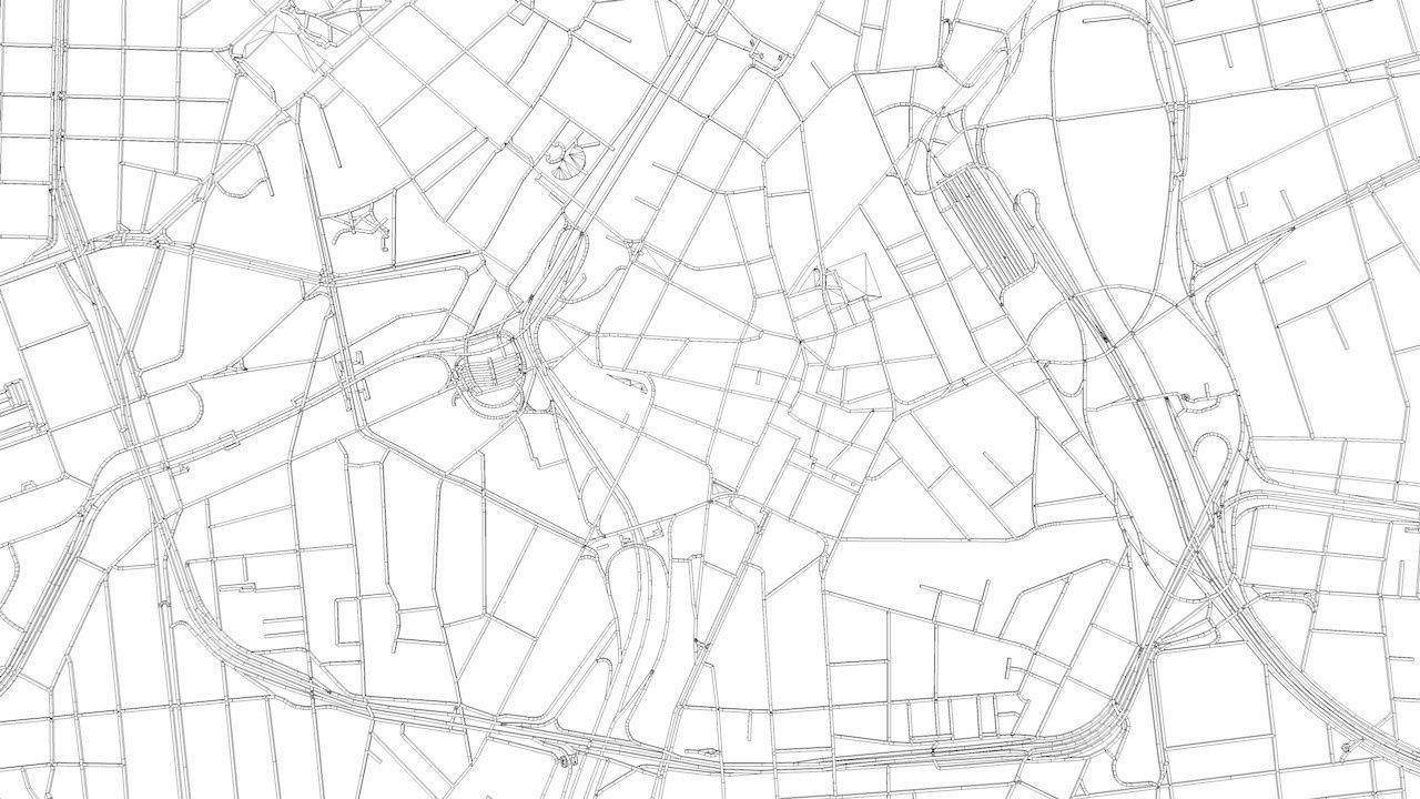 Sao Paulo Road Network and Streets 3D model_11