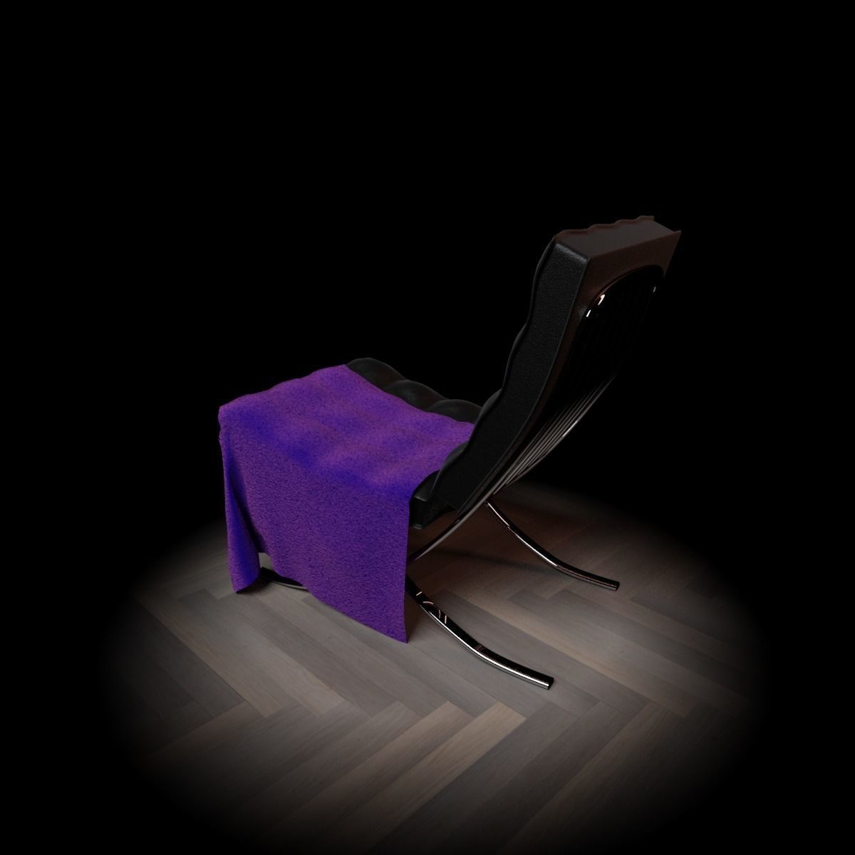 Barcelona Chair 3D model_8