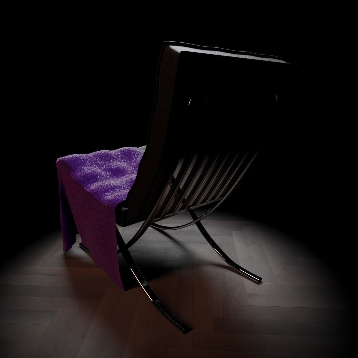 Barcelona Chair 3D model_4