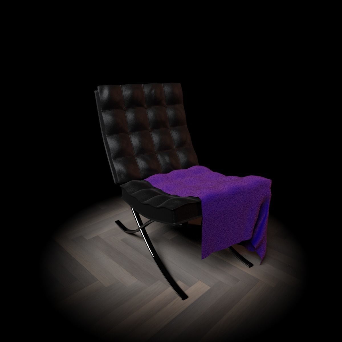 Barcelona Chair 3D model_2
