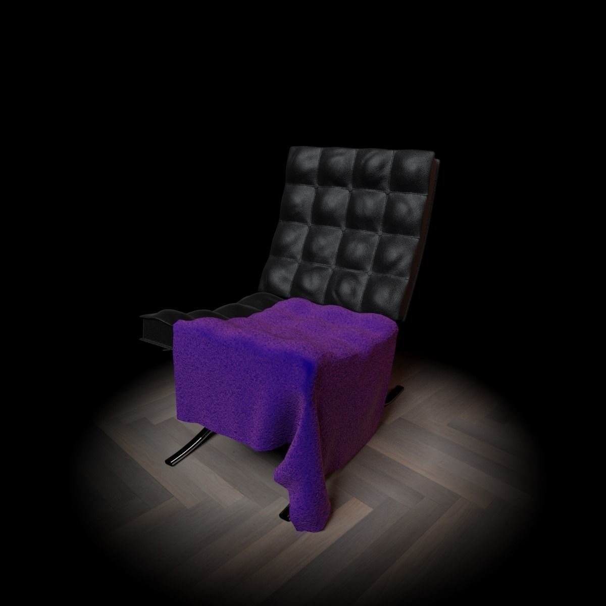 Barcelona Chair 3D model_9