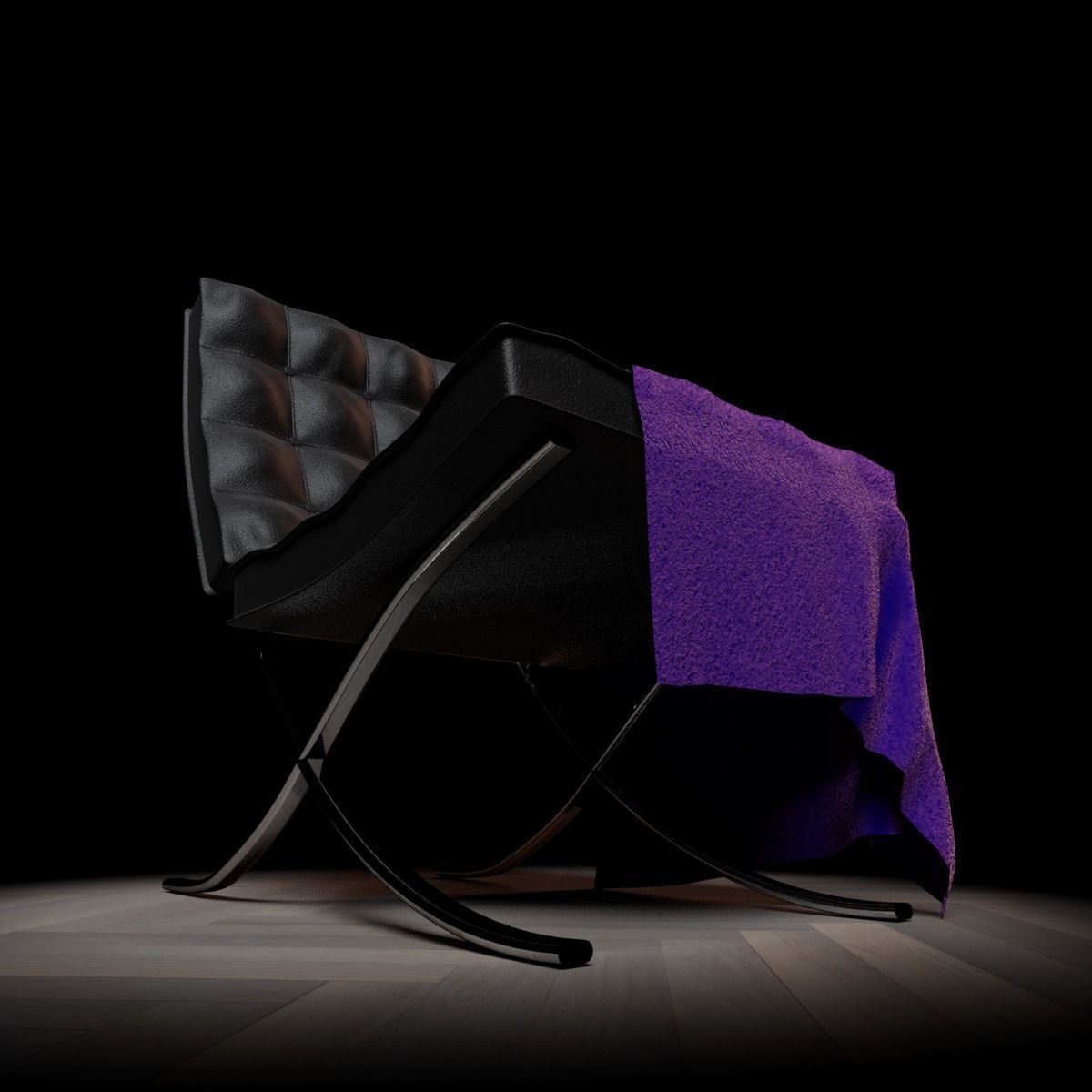 Barcelona Chair 3D model_6