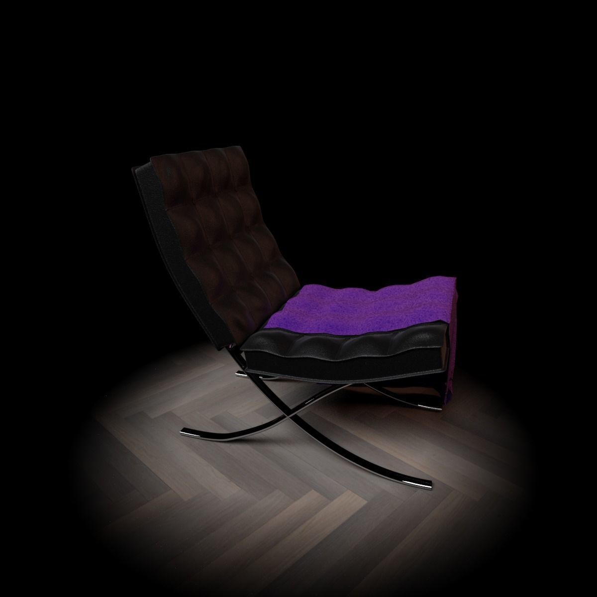 Barcelona Chair 3D model_1