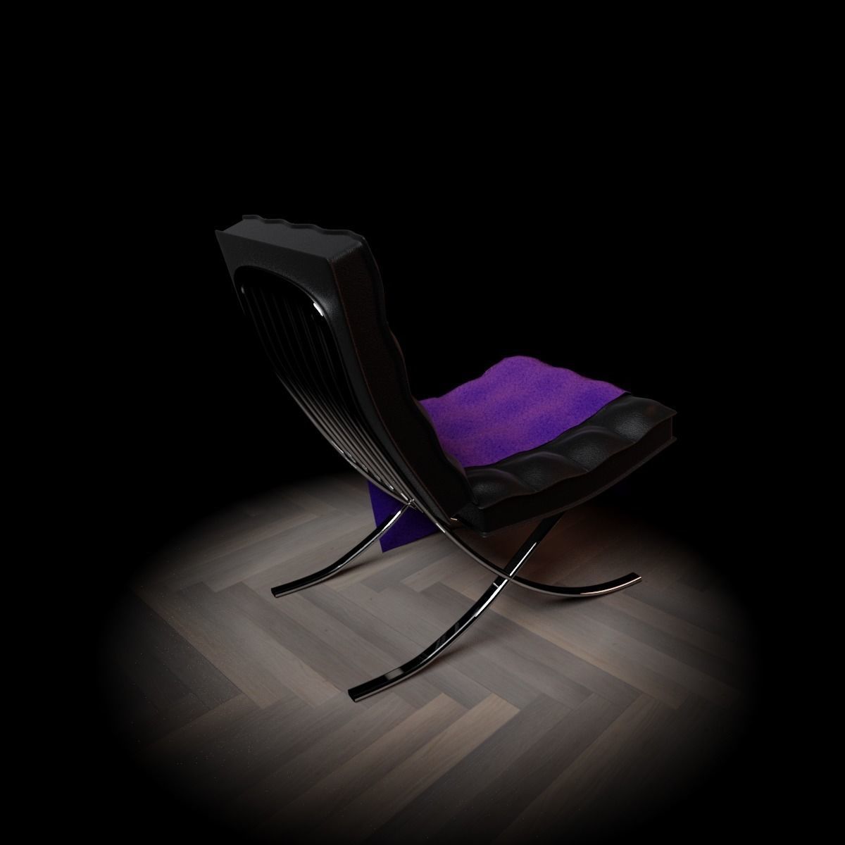 Barcelona Chair 3D model_5