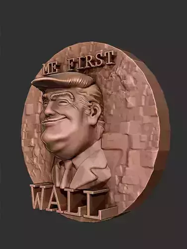 Trump Me first relief 3D print model