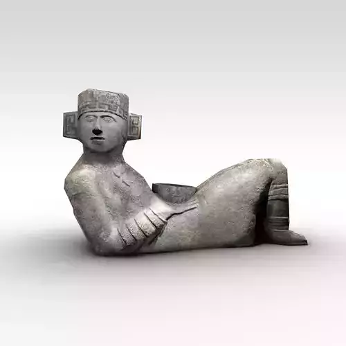 Chad cool aztec statue