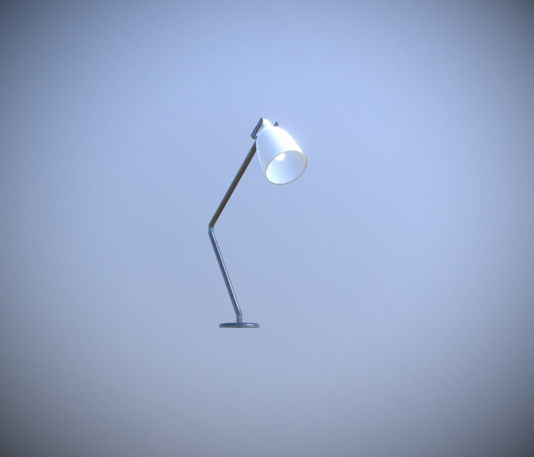 Table Lamp low-poly game ready Low-poly 3D model_1