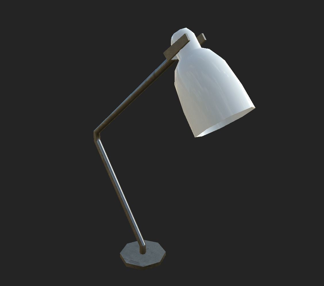 Table Lamp low-poly game ready Low-poly 3D model_7